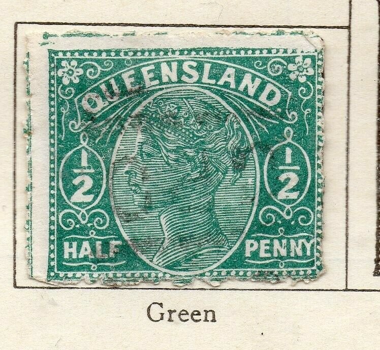 Queensland 1895 Early Issue Fine Used 1/2d. NW-113698