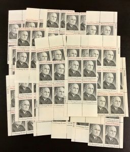 1499   Harry S. Truman.   MNH  8 cent  25 Plate blocks   Issued in 1973