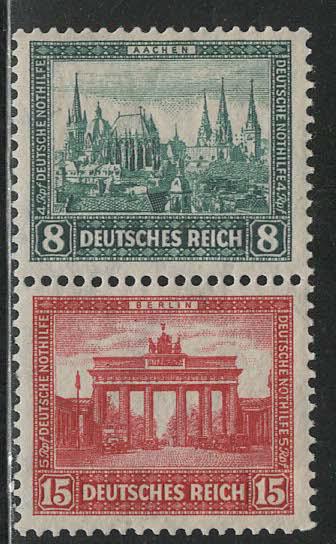Germany Scott # B34, B35, mint nh, se-tenant, Mi# S76