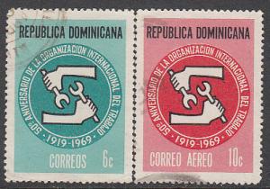 Dominican Republic #656 & C168 Used  