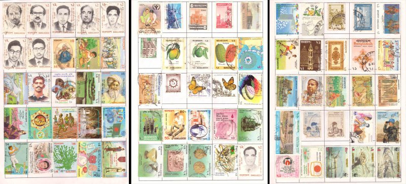 COLLECTION OF BANGLADESH STAMPS - 400V - USED ALL DIFFERENT!!!