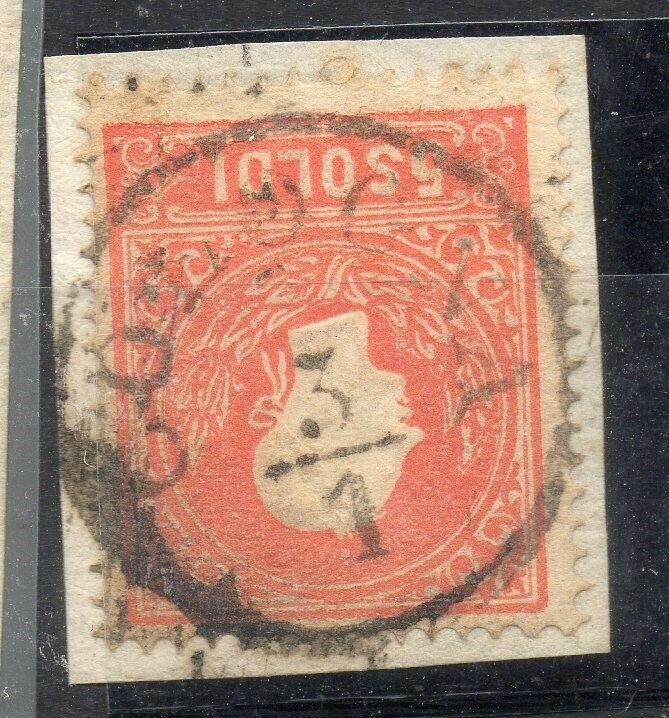 VENETIA LOMBARDY; 1850s classic FULL POSTMARK PIECE fine item, Cologna