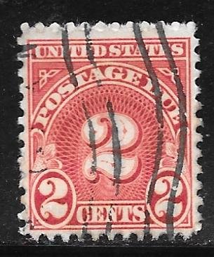 USA J81: 2c Numeral, dull carmine, used, F-VF