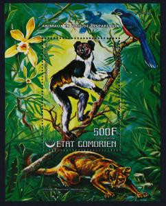 Comoro Islands 239 MNH Animals, Lemur, Birds, Flowers, Orchid