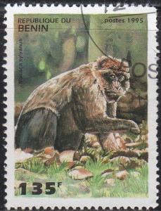 Benin 758 - Cto - 135fr Macac Monkey (1995) (cv $0.80) (1)