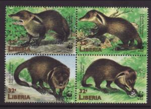 Liberia 1321 Mammals MNH VF