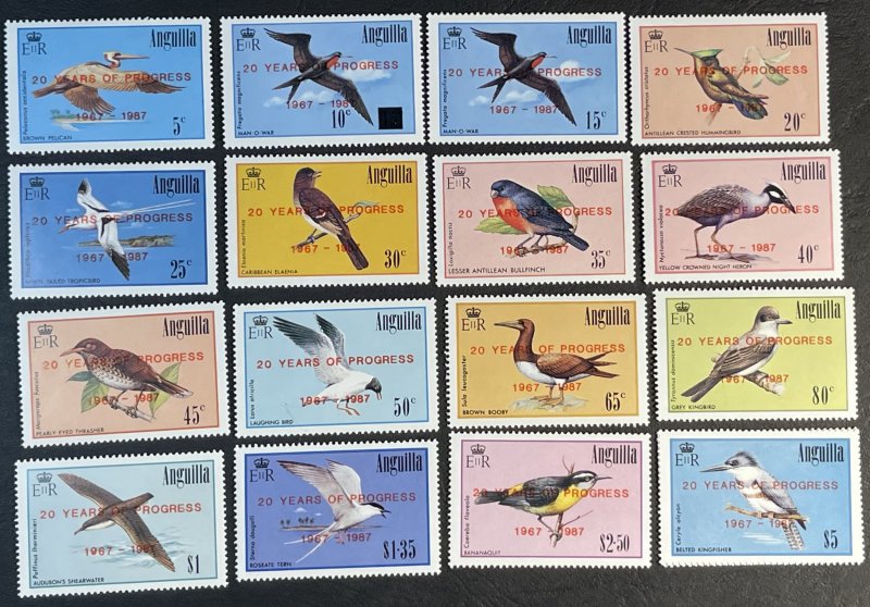 ANGUILLA # 723-739--MINT NEVER/HINGED---COMPLETE SET--1987