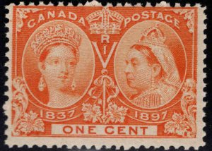 CANADA Scott 51 MNH** 1c Jubilee Queen Victoria 1897 CV $75