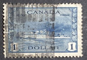 Canada #262 Used VF Ship / Destroyer SCV~$7.50 1942 [U3.6.2]