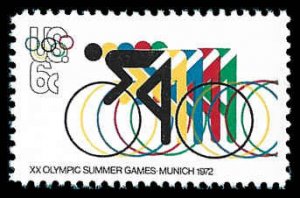 PCBstamps   US #1460 6c Olympics-Bicycling, MNH, (28)