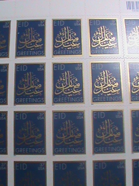 ​UNITED STATES-2013-SC#4800  EID MUBARAK DIECUT-MNH SHEET VERY FINE