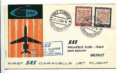 First SAS flight Rome-Beirut on 17/7/59