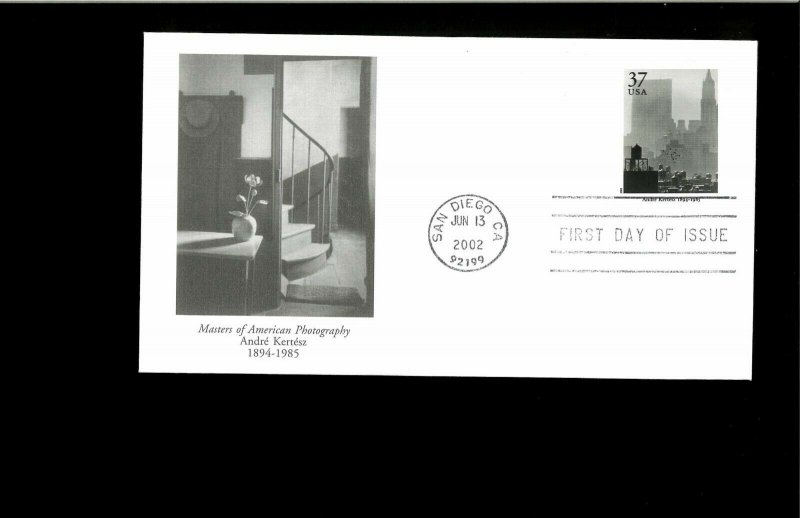 2002 First day Cover Masters of Amer.Photo. San Diego CA