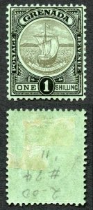 Grenada SG86 1/- wmk Mult Crown CA (pencil marks on reverse) Cat 7 pounds