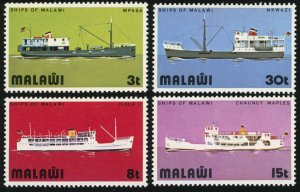 MALAWI Sc 251-54 VF/Mint VLH - 1975 Lake Malawi Ships Issue - Complete Set