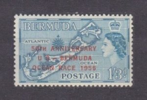 1956 Bermuda 152 Queen Elizabeth II - overprint