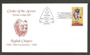 1998 US Boy Scouts Kodiak Chapter BSA Order Arrow Tahosa Lodge 383 50th 