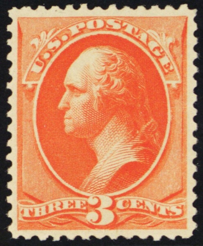 214, Mint VF/XF NH 3¢ Precisely Centered With PSAG Certificate * Stuart Katz