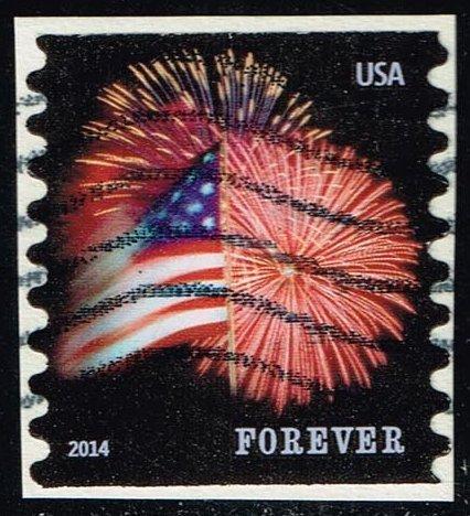 US #4853 Fort McHenry Flag and Fireworks; Used (0.25)