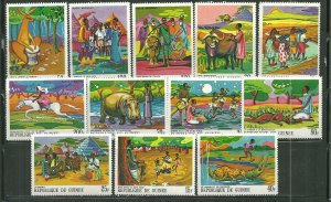 Guinea MNH 504-11,C101-4 African Legends SCV 12.85