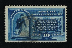 VERY AFFORDABLE GENUINE SCOTT #E1 F-VF USED 1885 BLUE SPECIAL DELIVERY  #11883