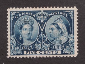 1897 Canada 5¢ Queen Victoria Diamond Jubilee #54 Stamp - MH CV $100