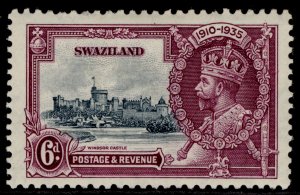 SWAZILAND GV SG24, 3d brown & deep blue, M MINT. 