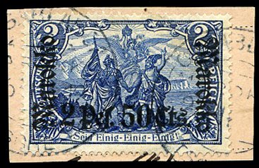 German Colonies, German Offices in Morocco #55 (Mi. 56IA) Cat€60, 1911 2p50...