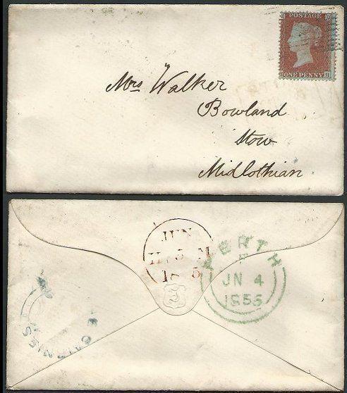 GB SCOTLAND 1855 THE CAIRNIES circular Scots local namestamp on cover......41880