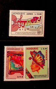 HONDURAS Sc C968-70 NH ISSUE OF 1996 - FIGHTING DRUGS