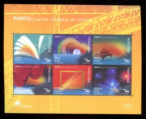 2001 Portugal Scott #2431a Souvenir Sheet of 6 MNH Capital of European Culture