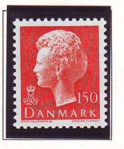 Denmark Sc 636 1981 150 ore red orange Queeen Margrethe stamp mint NH