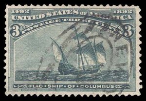 U.S. COLUMBIAN ISSUE 232  Used (ID # 95757)