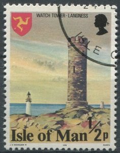 Isle of Man Sc#113 Used, ½p multi, Buildings (1978)