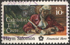 SC#1561 10¢ Contributors to the Cause: Haym Salomon (1975) Used