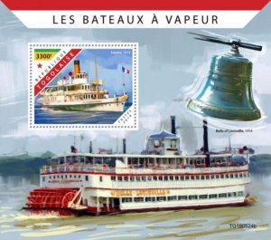 Togo - 2019 Steam Boats on Stamps - Stamp Souvenir Sheet - TG190524b