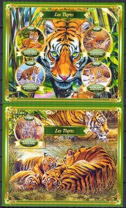 Madagascar 2022 Wild Big Cats Tigers Sheet + S/S MNH