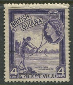 STAMP STATION PERTH British Guiana #256 QEII Definitive Issue Used CV$0.25