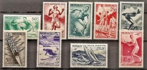 Monaco  204-8.CB 7-10 MNH 1948 Olympic Games, England