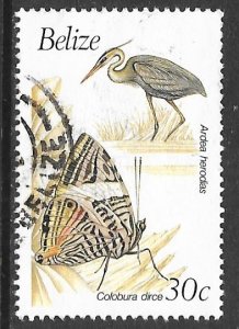 Belize 936: 30c Great Blue Heron (Ardea herodias), used, VF