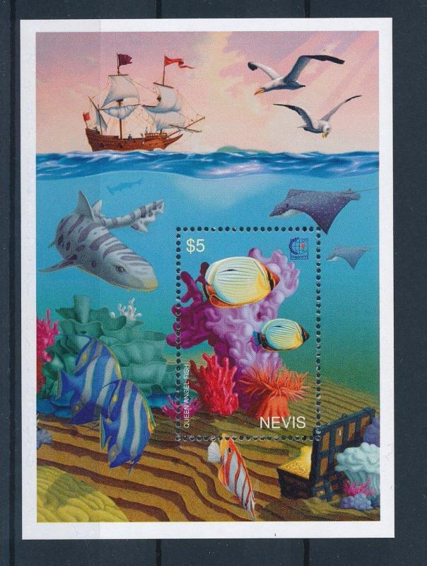 [35006] Nevis 1995 Marine Life Fish MNH Sheet