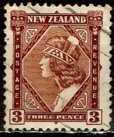 New Zealand: 1935: Sc. #: 190, Used Wmk. 61 Single Stamp