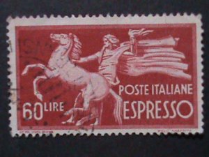 ​ITALIA-AIRMAIL EXPRESS MAIL- USED STAMPS SET VERY FINE WE SHIP TO WORLD WIDE