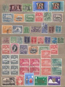 BRITHISH COLLONIES Nice Difference Used (o) / Mint (*)  #23186