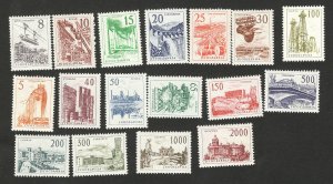 YUGOSLAVIA-MNH SET-DEFINITIVE-INDUSTRY-1961.