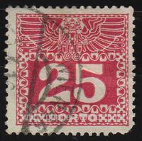 Austria SG#217 Used - 1908 25h. - Postage Due Stamps