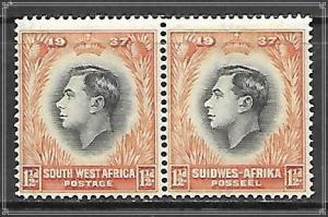 South West Africa #127 Coronation Issue Pair MNH