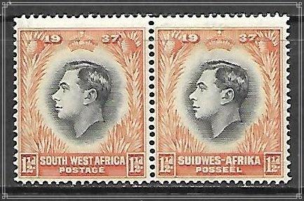 South West Africa #127 Coronation Issue Pair MNH