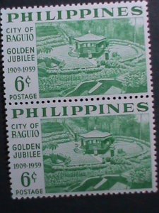 PHILIPPINES -1959-SC#805- 50TH ANNIVERSARY OF BAGUIRO CITY-MNH -BLOCK- VF