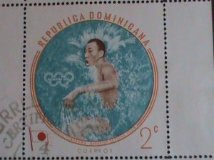 DOMINICA STAMP:1960 SC#525-9:17TH OLYMPIC GAMES ROME  STAMPS USED S/S SHEET